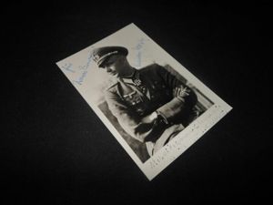 WW II German Army – MAJOR THEODOR HOPF – SIGNED PHOTO #2 – NICE!