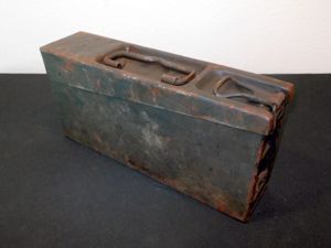 PRE-WAR German Wehrmacht Patronenkasten – STEEL STORAGE BOX – POLISH – V. RARE!