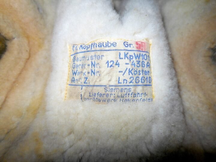 WW2 German Luftwaffe LKpW101 Fliegerkopfhaube – WINTER FLIGHT HELMET – NICE! — image 16