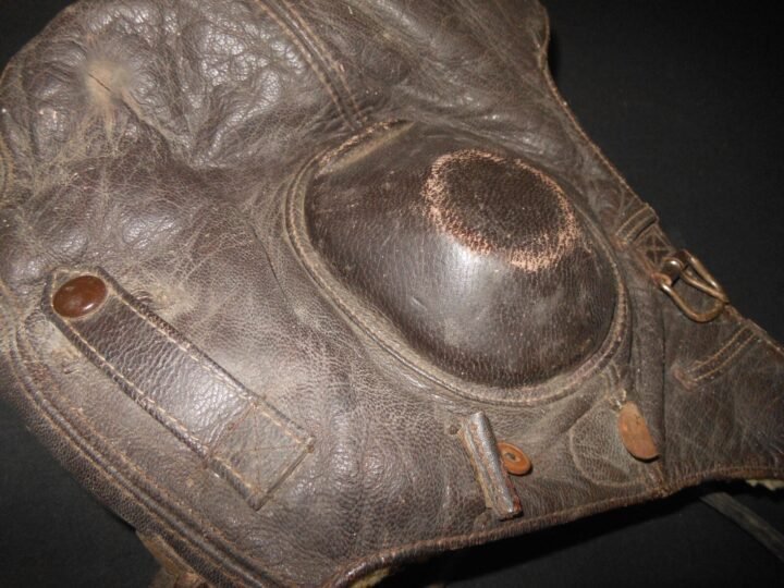 WW2 German Luftwaffe LKpW101 Fliegerkopfhaube – WINTER FLIGHT HELMET – NICE! — image 5