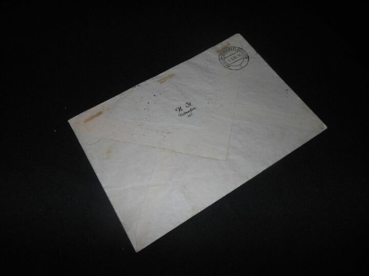 1936 BERLIN OLYMPICS – HINDENBURG FLOWN COVER / ENVELOPE – VERY NICE! — image 5