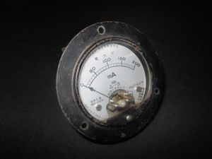 WW2 Imperial Japanese Navy – ELECTRICAL AMMETER / CAPACITOR – RADIOS & SUBMARINE