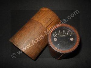WW2 German Wehrmacht Temp-Anzeiger – FLAK & KWK CANNON TEMPERATURE GAUGE – RARE!