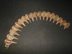 WW II German WH Army – 7.92mm STEEL BELT LINK SET – NORMANDY FIND – NICE!
