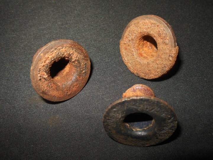 WW2 German Wehrmacht Model 39 Eihandgranate – M39 EGG GRENADE PARTS – EXCELLENT! — image 2