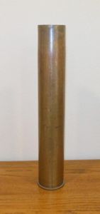 WW2 Swedish / Finnish Army Air Force – 76.2mm x 605R Bofors M/27 (76 ItK/27 BK) – BRASS SHELL CASING – RARE!