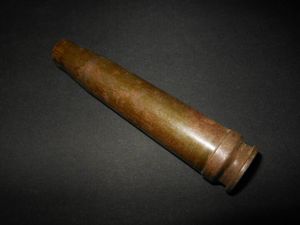 WW2 Italian Army / Navy 20mm 20×138 Breda 20/65 mod.35 – STEEL SHELL CASING #2 – VERY NICE!