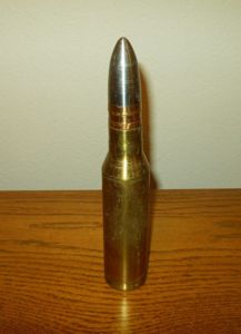 WW2 Japanese Imperial Japanese NAVY Type 96 25mm AP Round – Type 97 Anti-Tank / Anti-Aircraft Cannon – RARE!