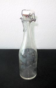 WW2 German Luftwaffe Getränkeflasche/Bierflasche – GLASS BEER BOTTLE #2 – NICE!