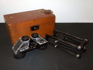 WW2 German Luftwaffe Brückenraumglas – RECONAISSANCE PHOTO STEREO VIEWER – NICE!