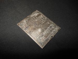 WW2 USAAF Army Aircraft – MAIN PART ACCEPTANCE DATA PLATE – B-25 Mitchell – NICE