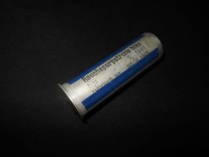 WW2 German Wehrmacht – BLUE SMOKE SIGNAL FLARE CARTRIDGE – UNFIRED – VERY NICE!