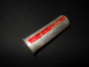 WW2 German Wehrmacht – RED SMOKE SIGNAL FLARE CARTRIDGE – UNFIRED – VERY NICE!