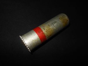 WW2 German Wehrmacht – RED SIGNAL FLARE CARTRIDGE – UNFIRED – VERY NICE!