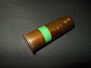 WW2 German Wehrmacht – GREEN SIGNAL FLARE CARTRIDGE #2 – UNFIRED – EXCELLENT!