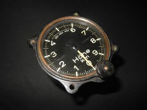 WW2 German Luftwaffe Höhenmesser – AIRCRAFT ALTIMETER – Ju52 Bu131 He72 – NICE!