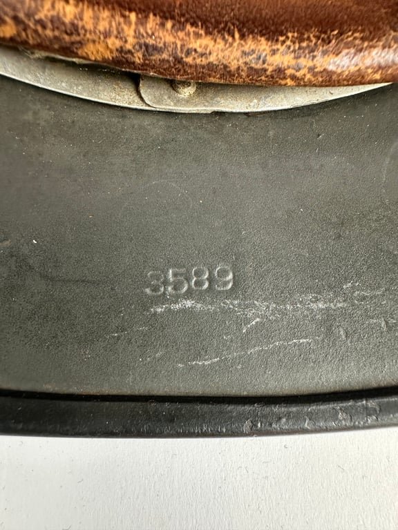 M35 'Re-issued' Ex DD Wehrmacht helmet 'Q66' camo