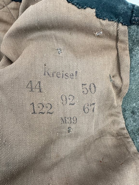 Wh overcoat M39 'Kreisel'