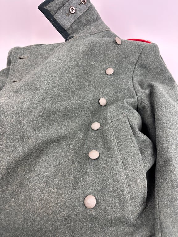 German WH M36 Officer Greatcoat Artillery Major.