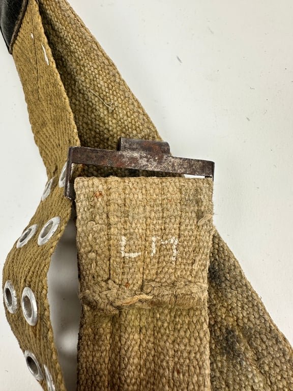 RARE Wehrmacht tropical 'Afrikakorps' belt by 'E. Schneider'