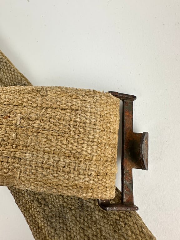 RARE Wehrmacht tropical 'Afrikakorps' belt by 'E. Schneider'