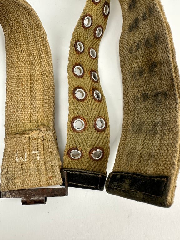 RARE Wehrmacht tropical 'Afrikakorps' belt by 'E. Schneider'