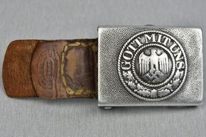 Army (heer) aluminium belt buckle by Gebrüder Kugel & Fink 1937