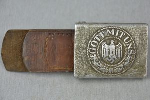 Army (Heer) aluminum belt buckle by Richard Sieper & Söhne 1936 unit marked