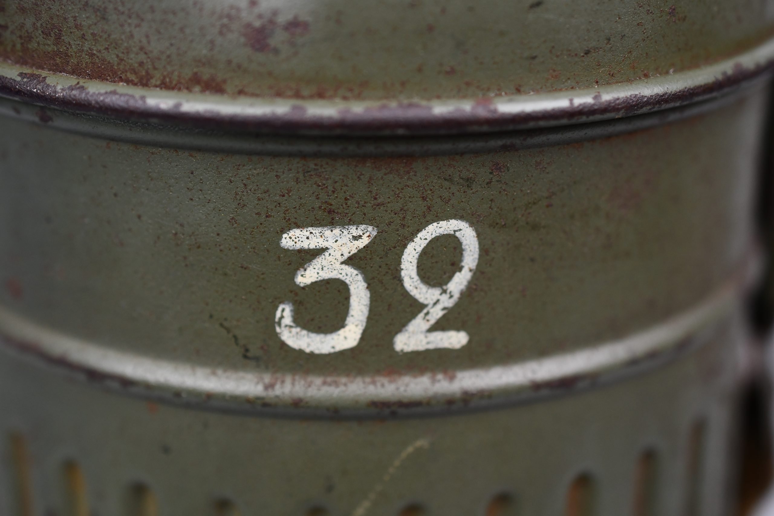 Early short M31 gas mask canister with straps and mask 1937 named and Luftwaffe unit marked L.G. Paris — image 22