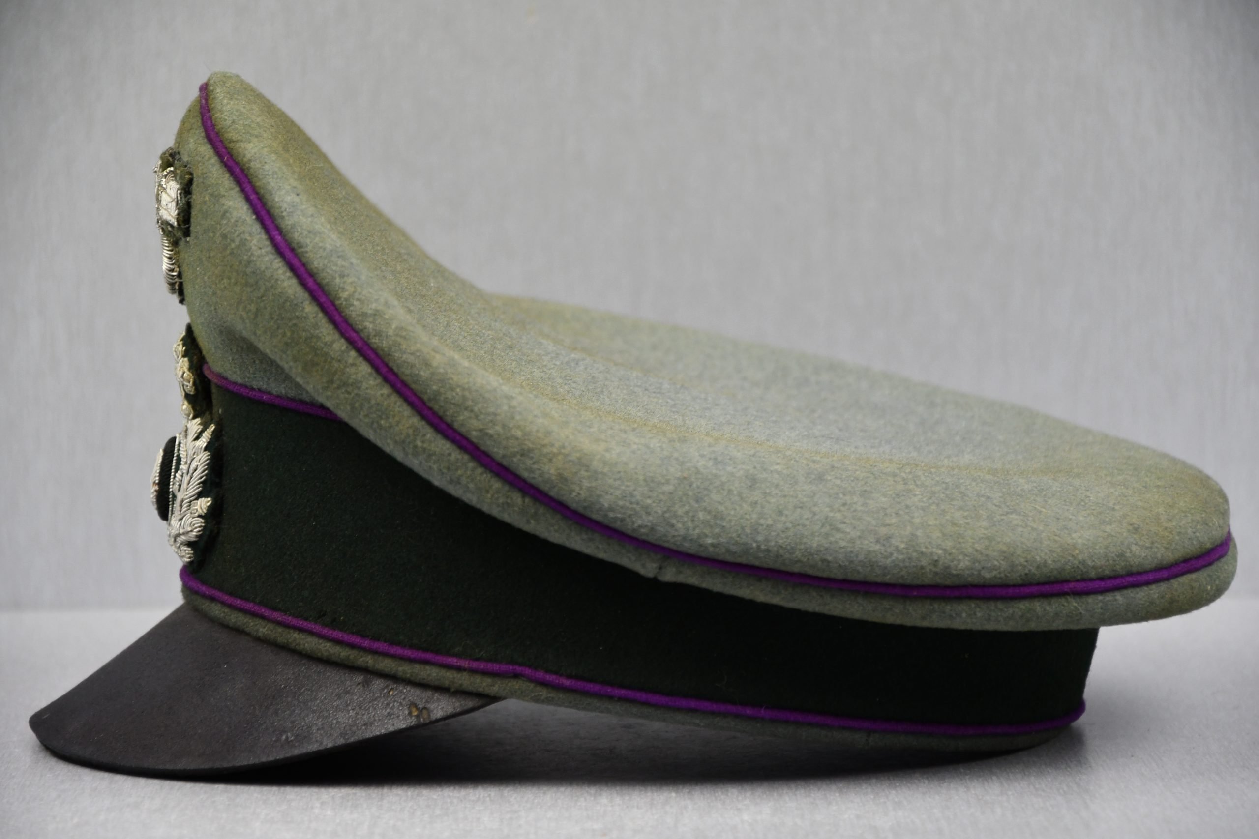 RARE Army (Heer) chaplain ‘Pfarrer’ alter-art crusher cap — image 2