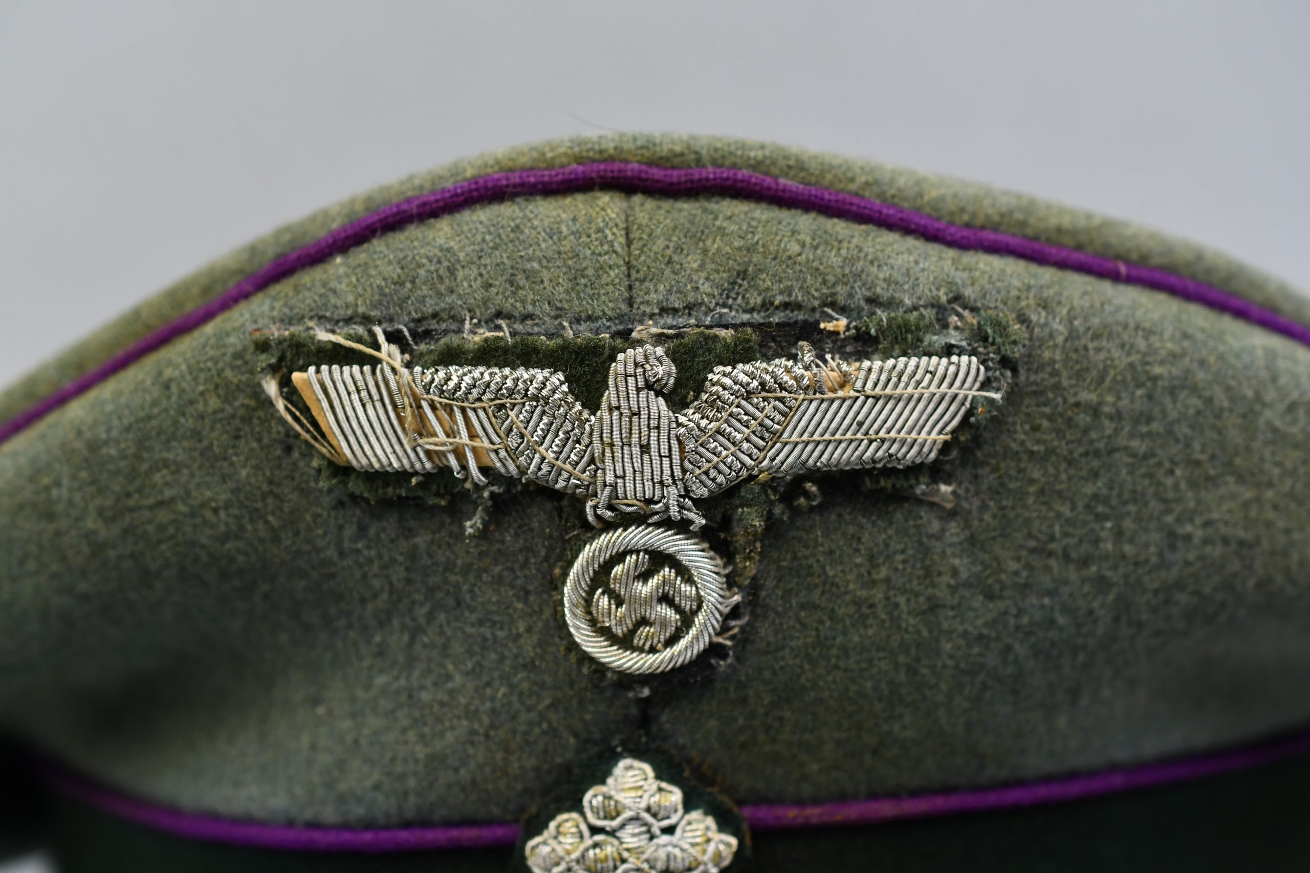 RARE Army (Heer) chaplain ‘Pfarrer’ alter-art crusher cap — image 8