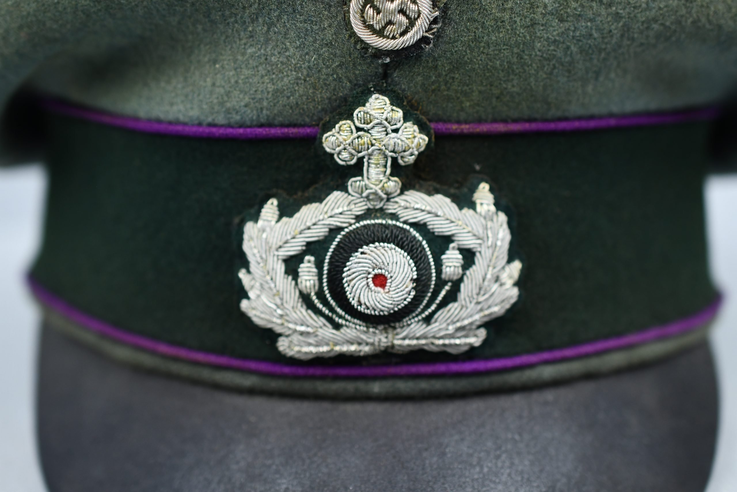 RARE Army (Heer) chaplain ‘Pfarrer’ alter-art crusher cap — image 9