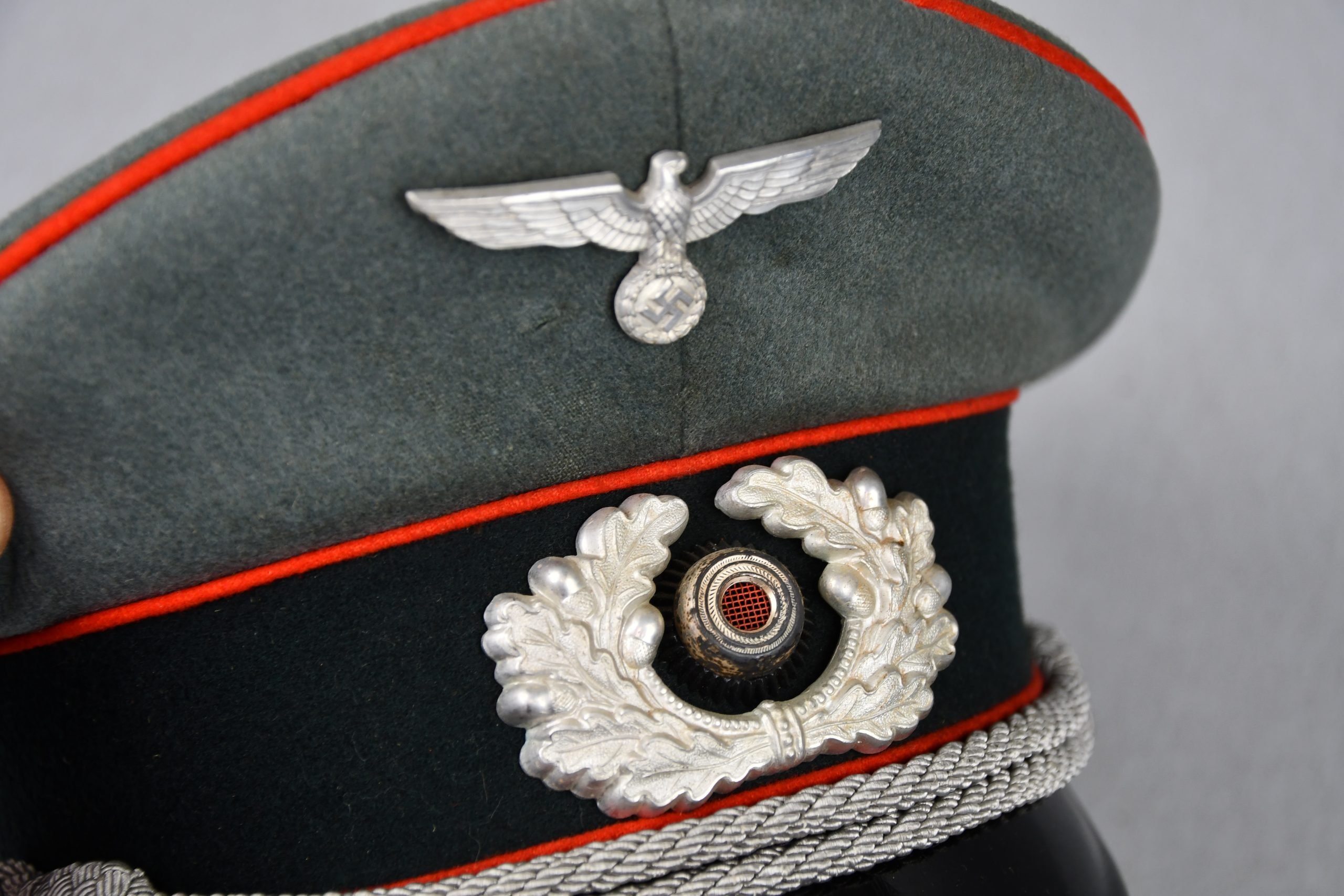 Army (Heer) artillery officer visor cap 'Schirmmütze' by Erel – Friedrich Benson — image 10
