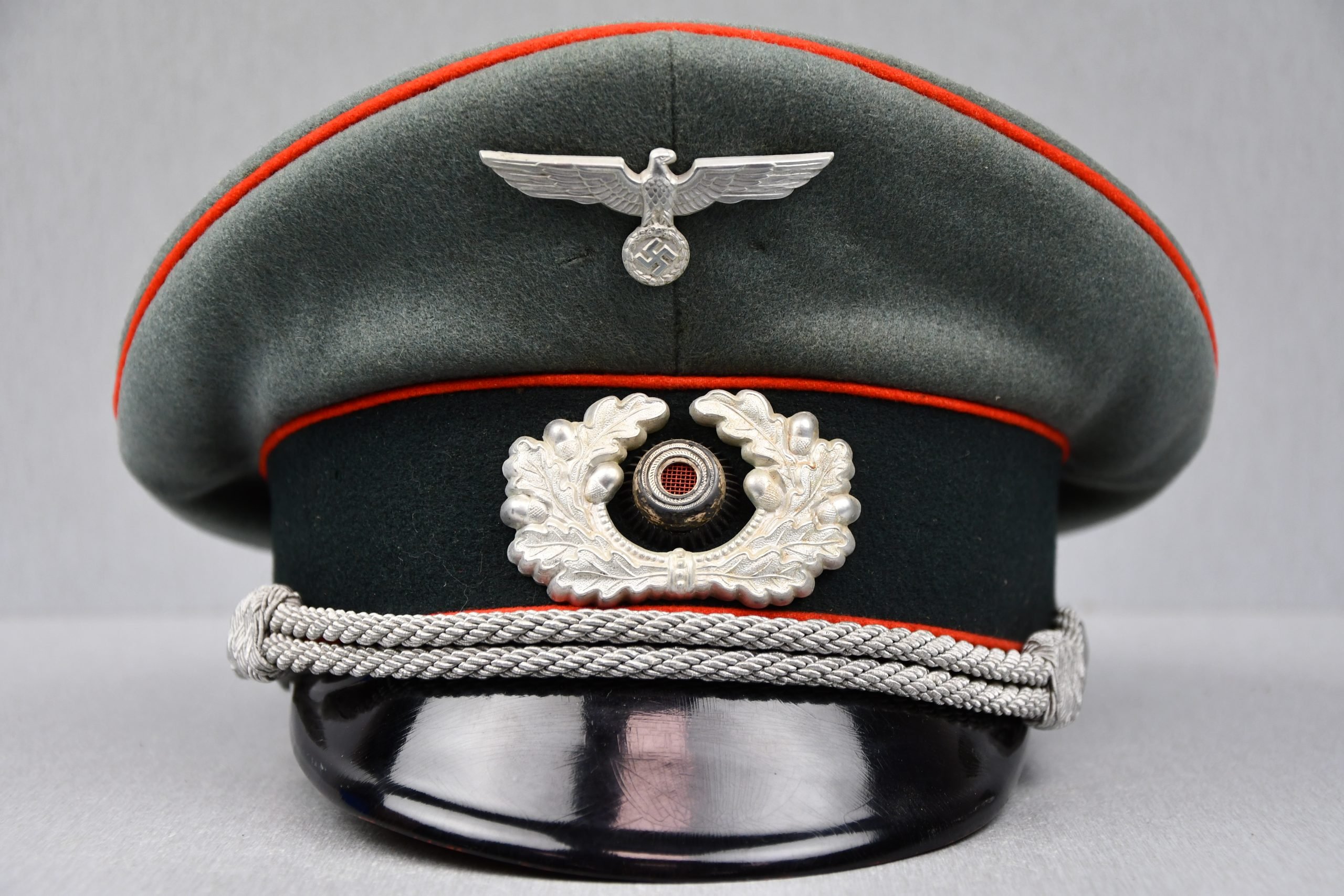 Army (Heer) artillery officer visor cap 'Schirmmütze' by Erel – Friedrich Benson — image 2