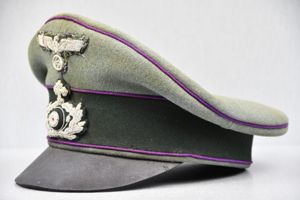 RARE Army (Heer) chaplain 'Pfarrer' alter-art crusher cap