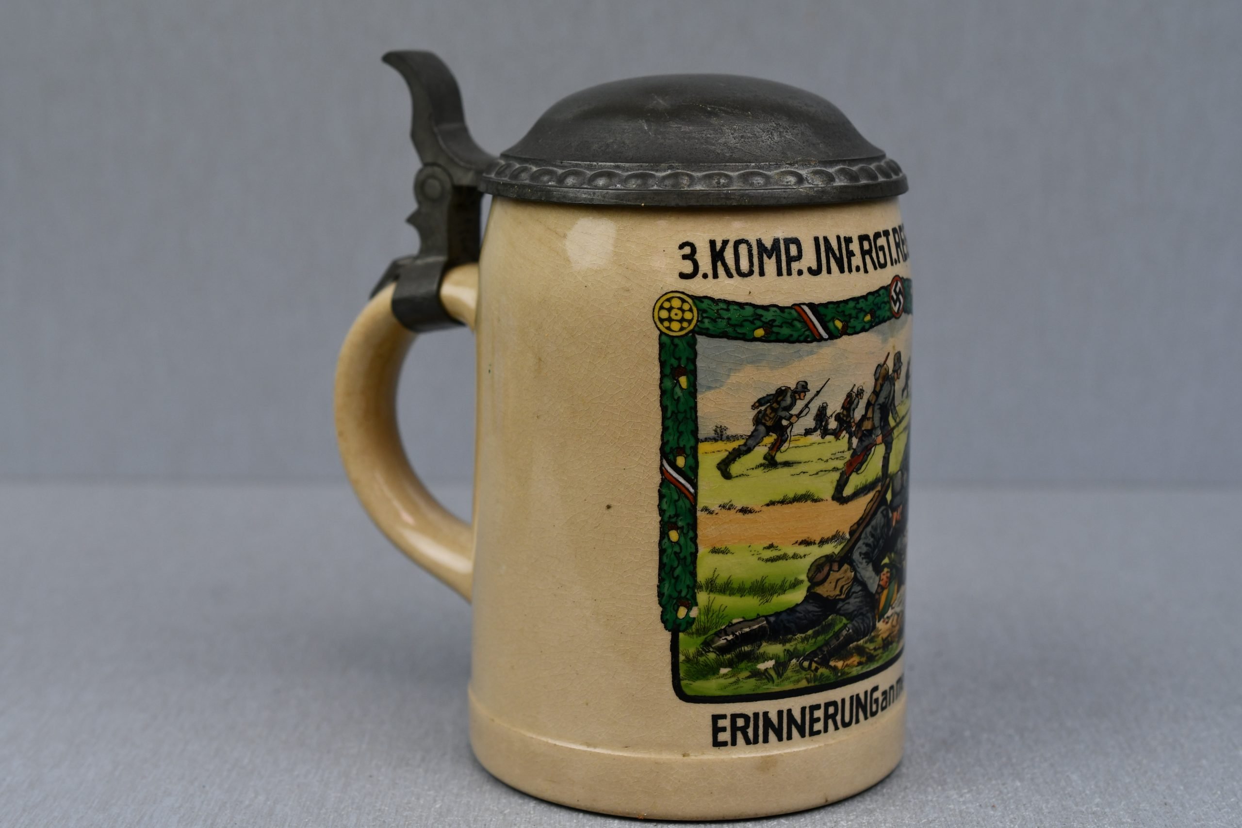RARE army (Heer) beer 'Steinkrug' from 3.Komp. Inf. Rgt. Regensburg — image 3