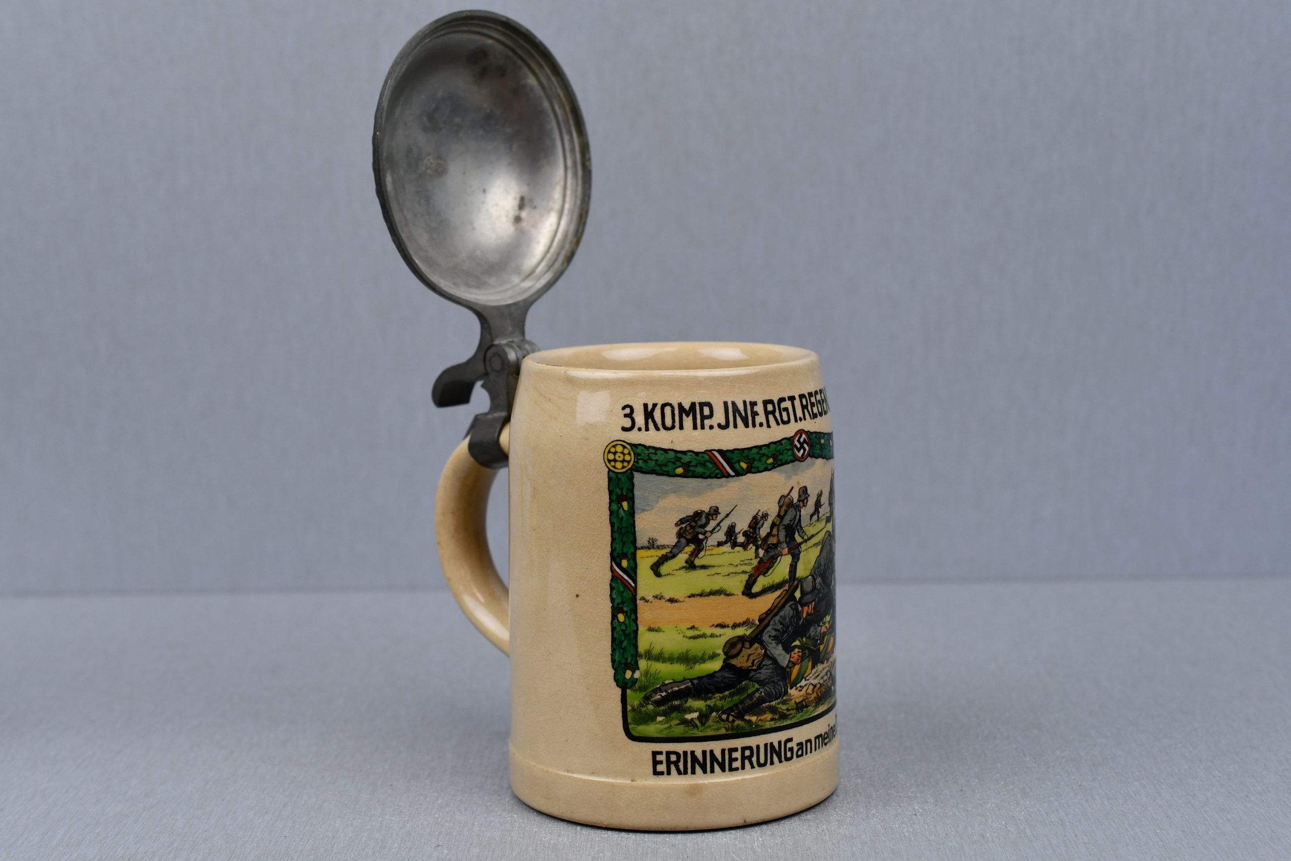 RARE army (Heer) beer 'Steinkrug' from 3.Komp. Inf. Rgt. Regensburg — image 6