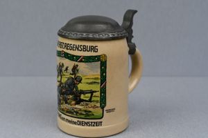 RARE army (Heer) beer 'Steinkrug' from 3.Komp. Inf. Rgt. Regensburg