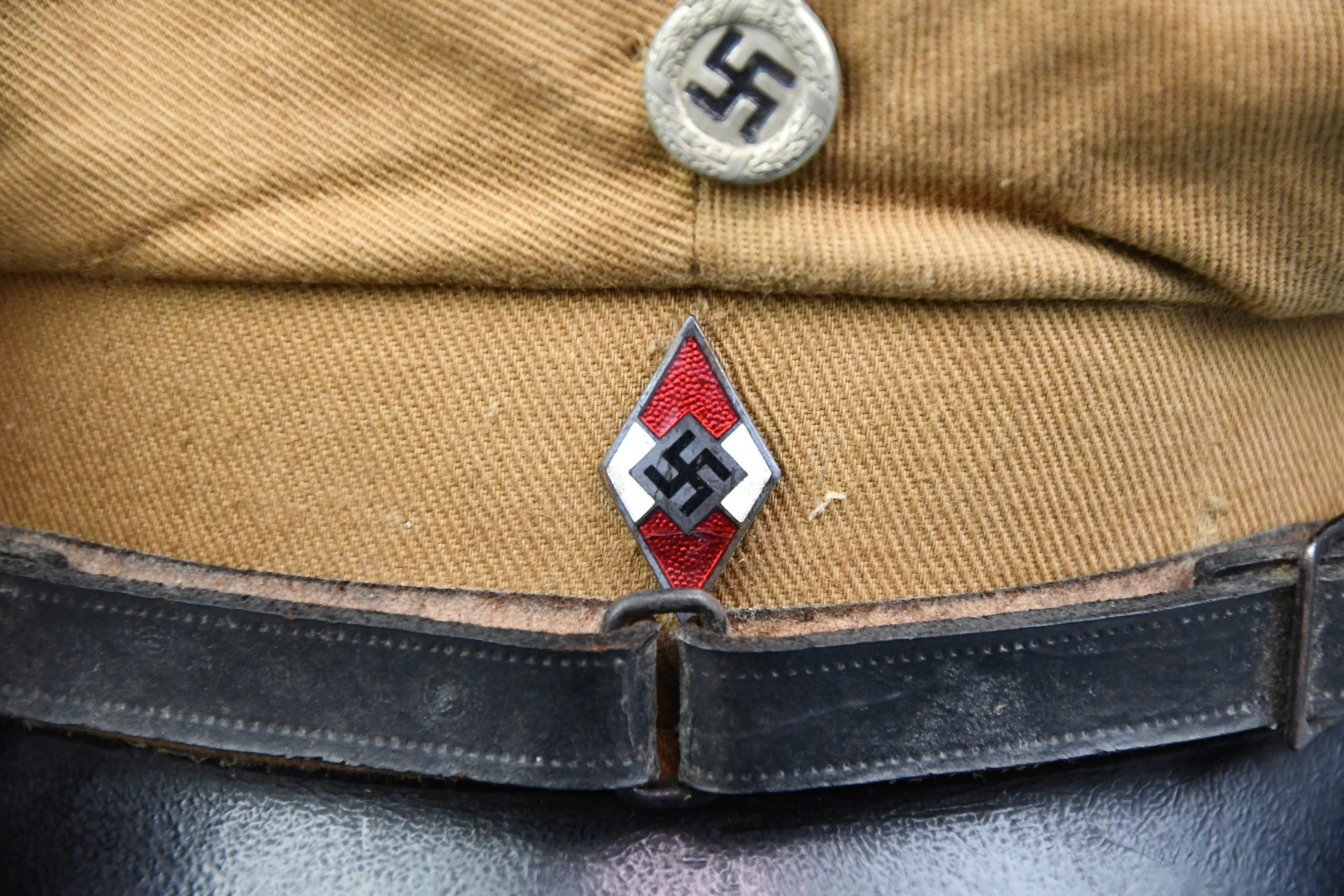 RARE Flieger Hitlerjugend (Hitler Youth Flyers) crusher cap with RZM label — image 10