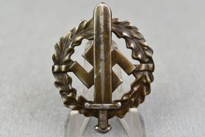 SA sports badge in bronze by Fechler