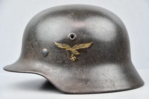 M40 Luftwaffe single decal steel helmet ET62