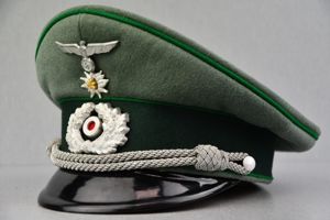 RARE army (Heer) gebirgsjäger visor cap by J.B. Holzinger Berchtesgaden