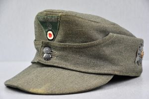 M43 army (Heer) enlsited field cap in gabardine cloth with RBNr. for Gebirgsjäger