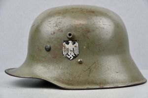 M17 army (Heer) transitional double decal steel helmet