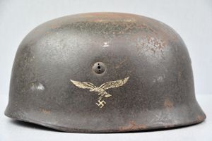 M38 Luftwaffe single decal paratrooper 'Fallschirmjäger' helmet ET68