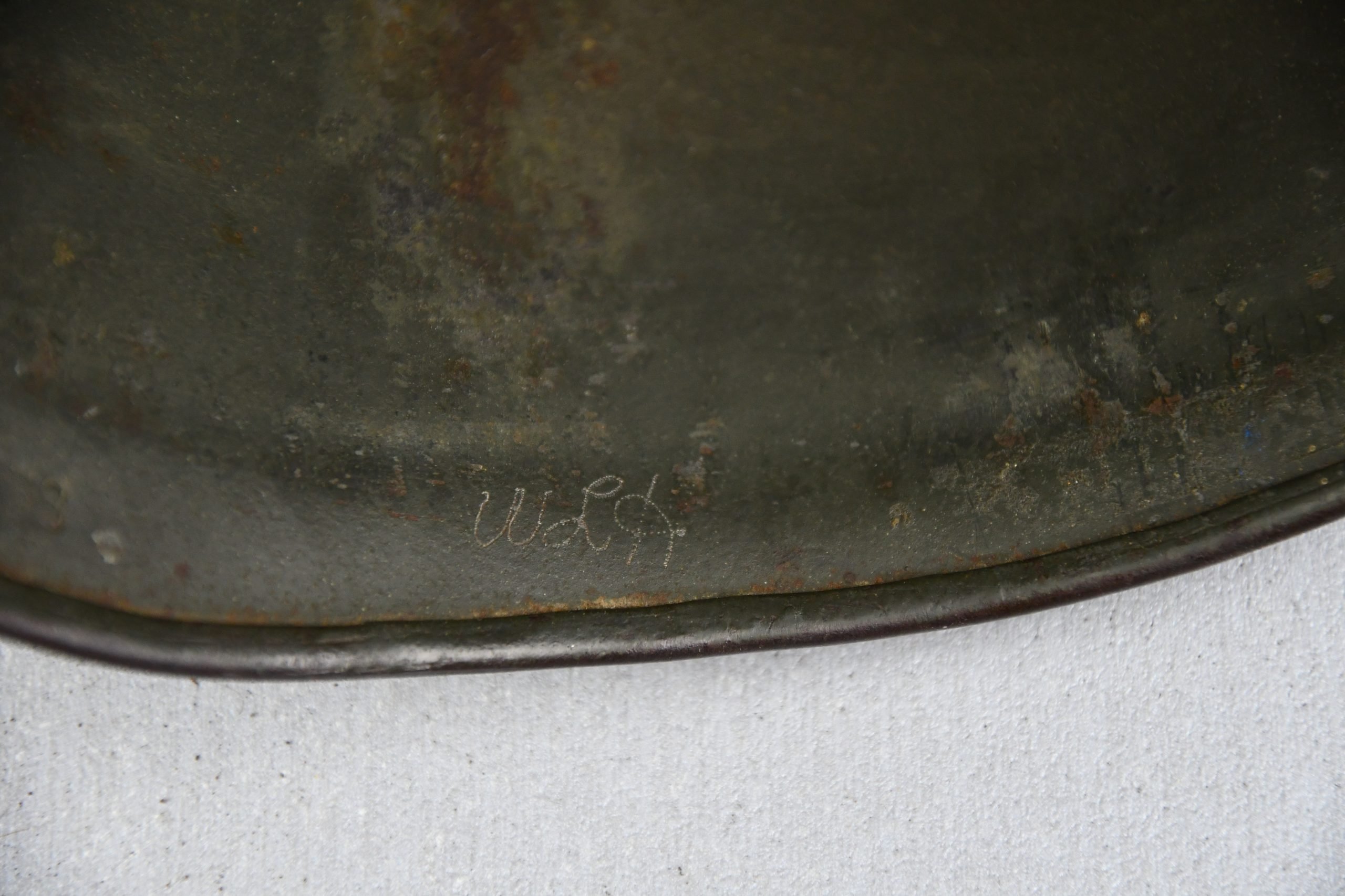 M38 Luftwaffe single decal 'Fallschirmjäger' grass green camouflage paratrooper helmet ET68 — image 12