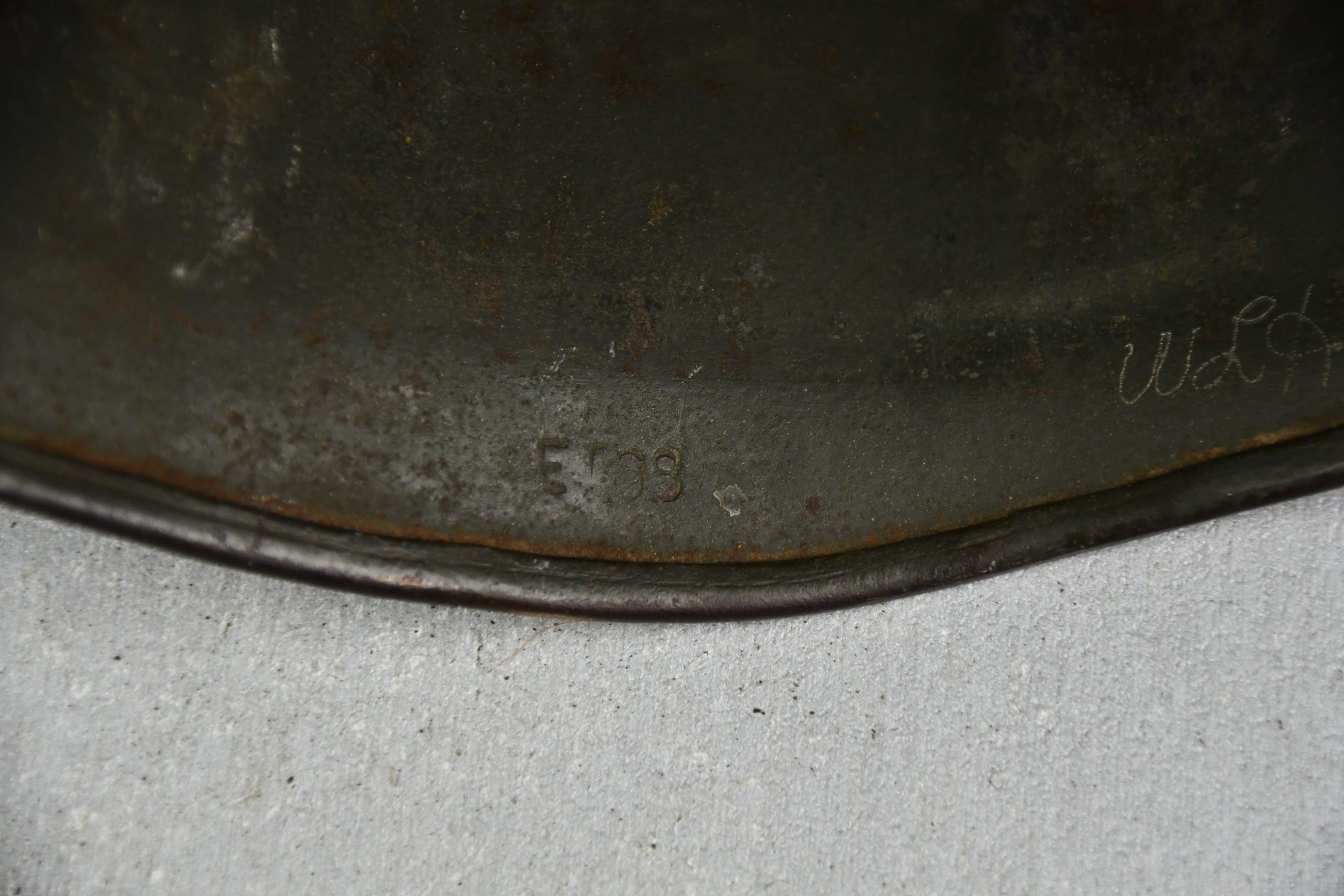 M38 Luftwaffe single decal 'Fallschirmjäger' grass green camouflage paratrooper helmet ET68 — image 13