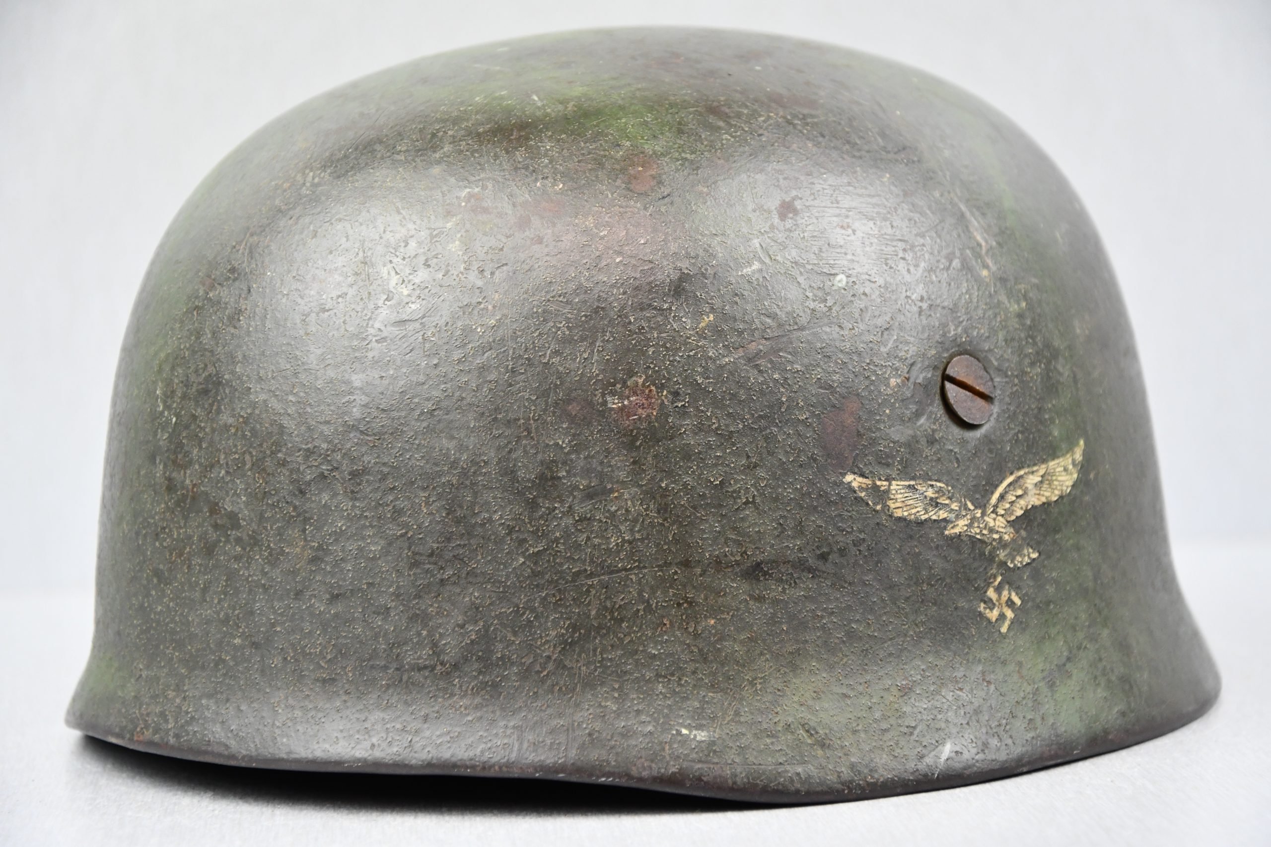 M38 Luftwaffe single decal 'Fallschirmjäger' grass green camouflage paratrooper helmet ET68 — image 6