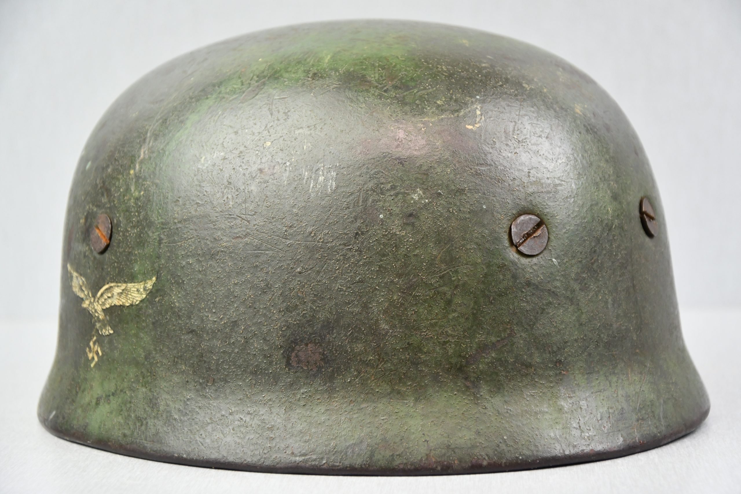 M38 Luftwaffe single decal 'Fallschirmjäger' grass green camouflage paratrooper helmet ET68 — image 8