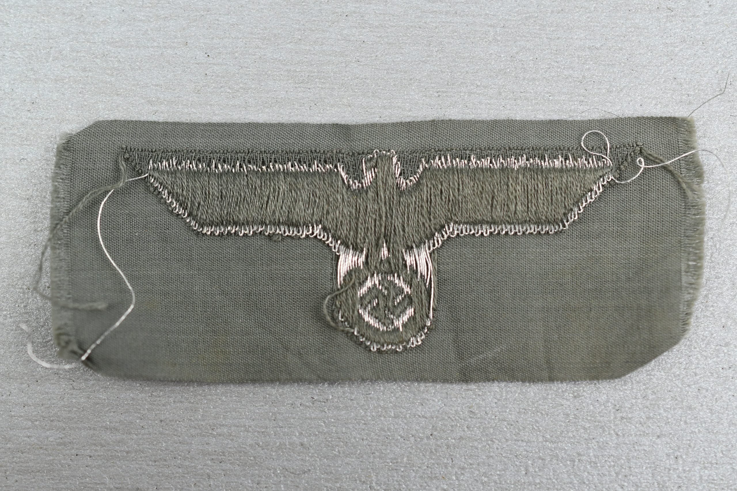 RARE first pattern army (Heer) officer 'BeVo' flatwire 'Crusher' cap eagle — image 2